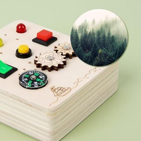 Tableau Montessori - BusyBoardCircuit™ - Boussole - Bébé Savant