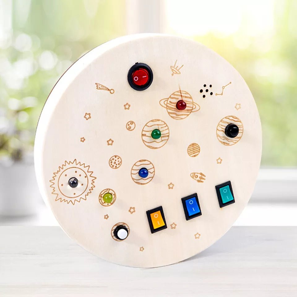 Tableau Montessori - BusyBoardCircuit™ - Firmament - Bébé Savant