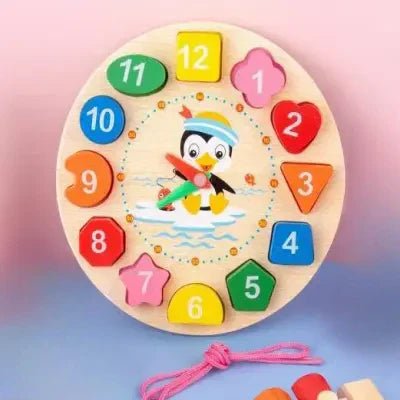 Jouet en Bois - WoodenToys™ - Horloge - Bébé Savant