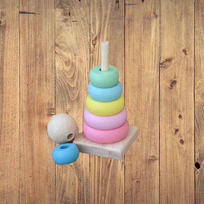 Jouet en Bois - WoodenToys™ - Tour Macaron - Bébé Savant