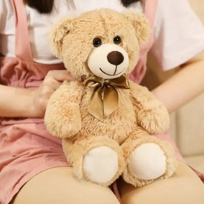 ours en peluche beige profil