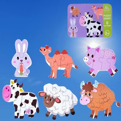 Puzzle Montessori - BabyPuzzle™ - Bétail - Bébé Savant