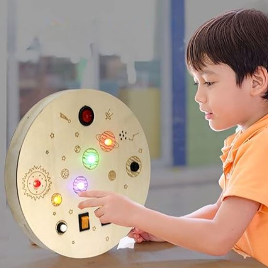 Tableau Montessori - BusyBoardCircuit™ - Firmament - Bébé Savant