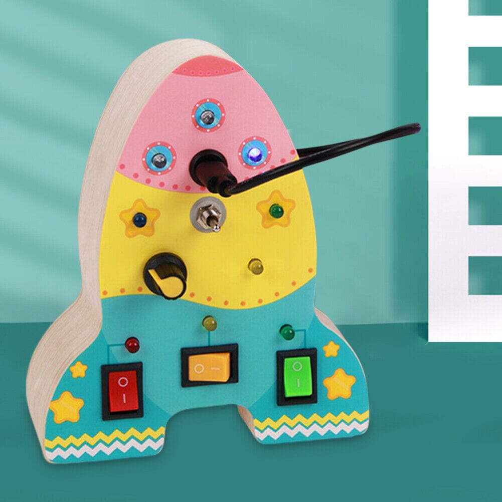 Tableau Montessori - BusyBoardCircuit™ - Fusée - Bébé Savant
