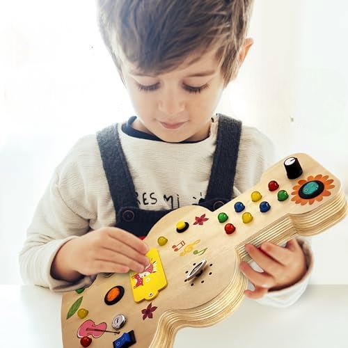 Tableau Montessori - BusyBoardCircuit™ - Guitare - Bébé Savant