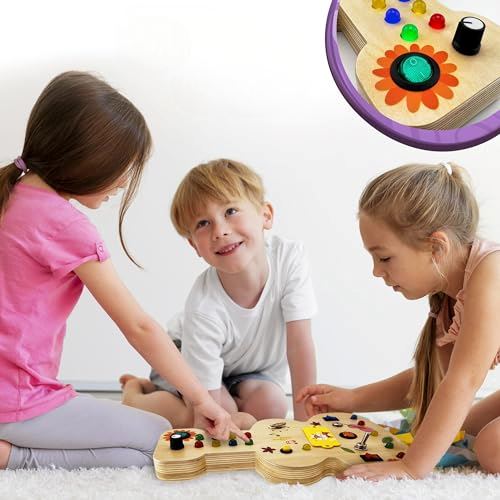 Tableau Montessori - BusyBoardCircuit™ - Guitare - Bébé Savant