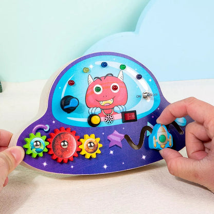 Tableau Montessori - BusyBoardCircuit™ - OVNI - Bébé Savant