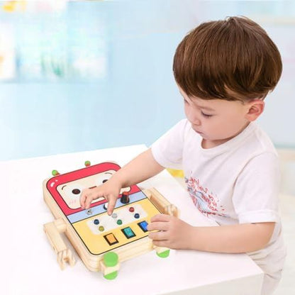 Tableau Montessori - BusyBoardCircuit™ - Robot - Bébé Savant